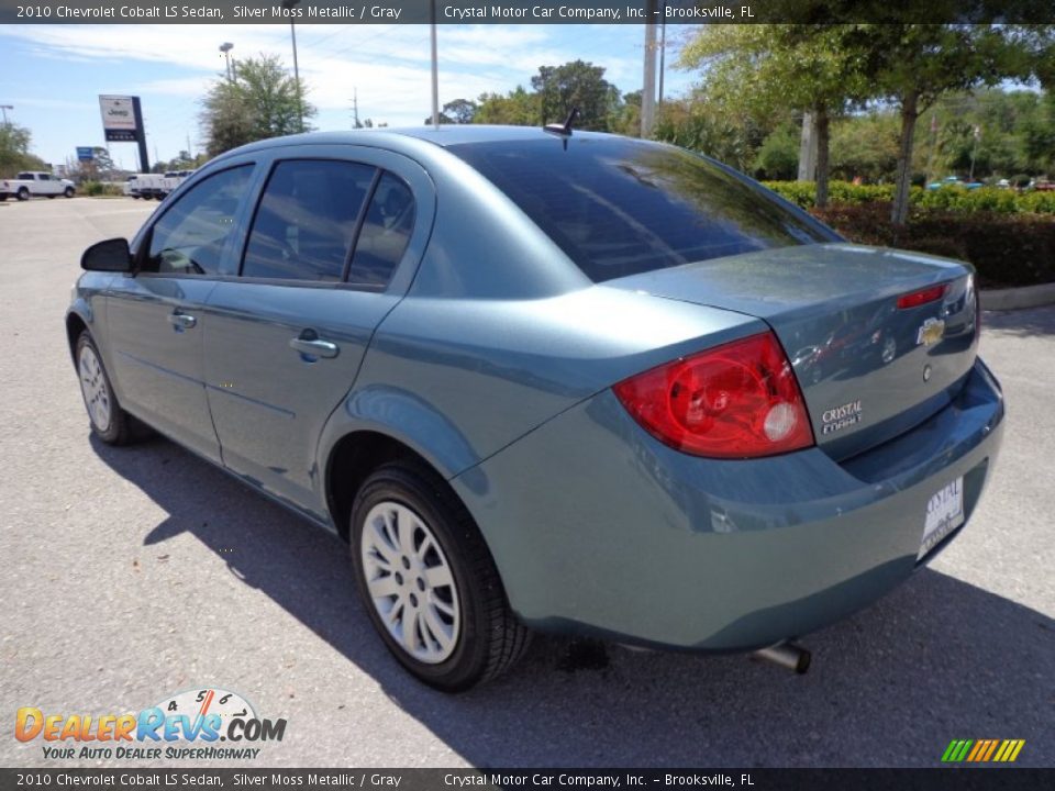 2010 Chevrolet Cobalt LS Sedan Silver Moss Metallic / Gray Photo #3