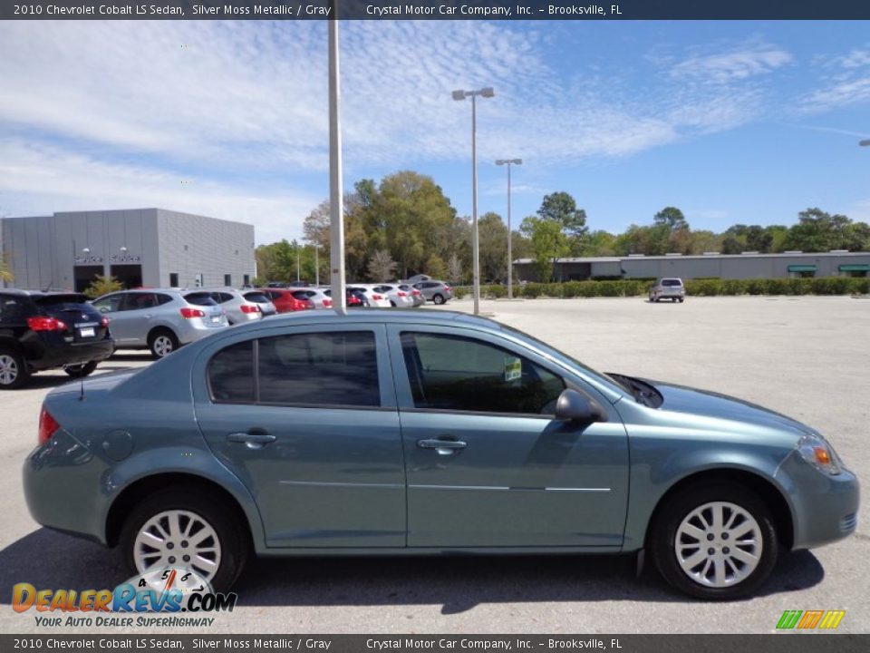 2010 Chevrolet Cobalt LS Sedan Silver Moss Metallic / Gray Photo #9