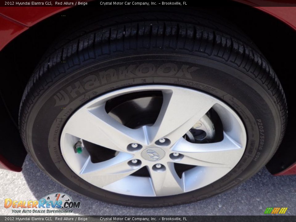 2012 Hyundai Elantra GLS Red Allure / Beige Photo #14