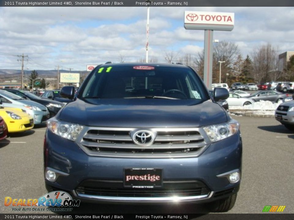 2011 Toyota Highlander Limited 4WD Shoreline Blue Pearl / Black Photo #2