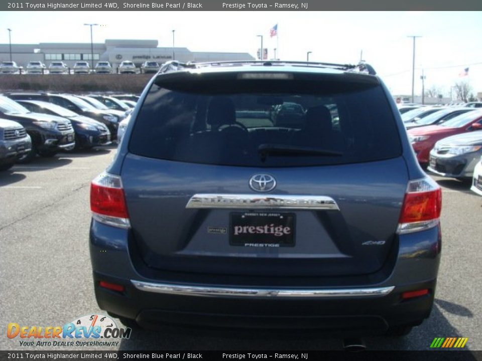 2011 Toyota Highlander Limited 4WD Shoreline Blue Pearl / Black Photo #5