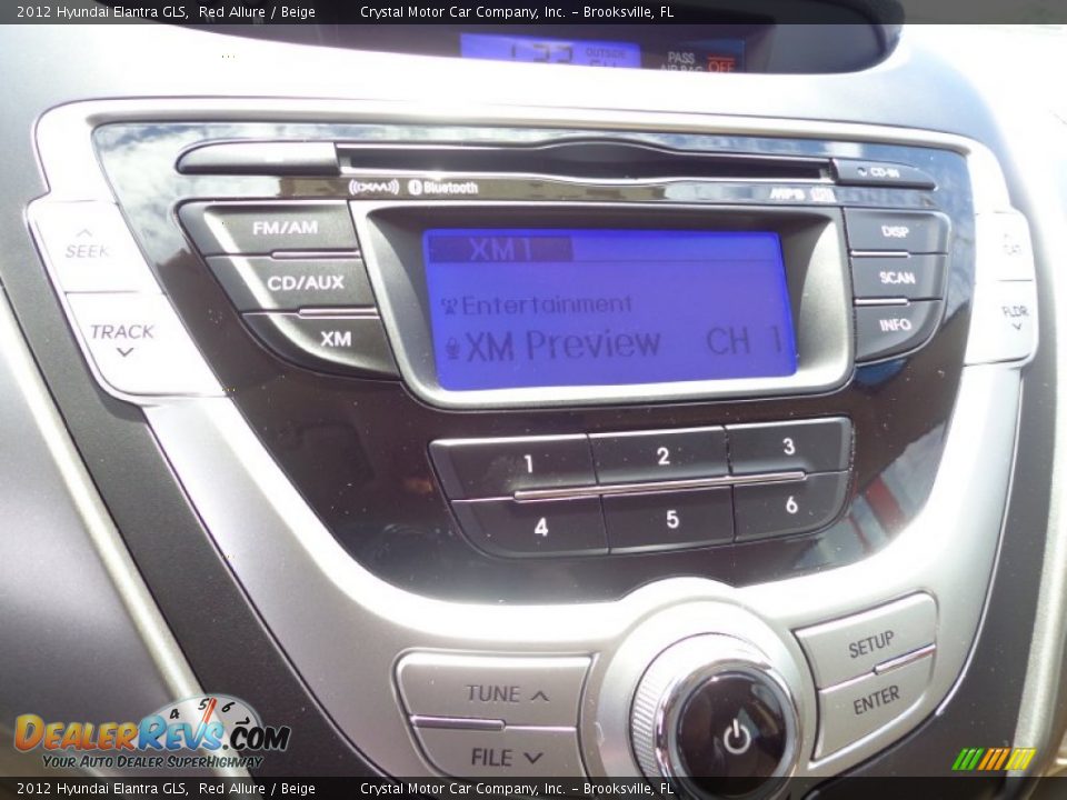 2012 Hyundai Elantra GLS Red Allure / Beige Photo #20