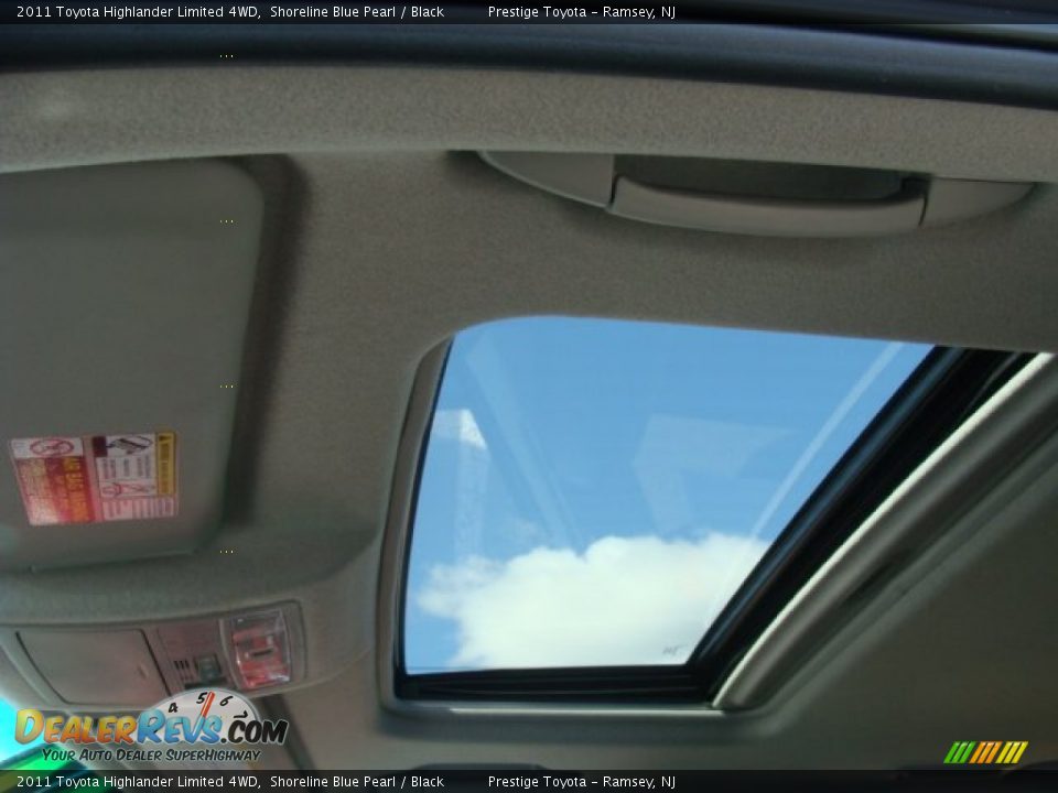 2011 Toyota Highlander Limited 4WD Shoreline Blue Pearl / Black Photo #8