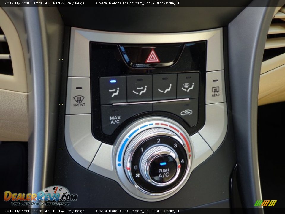2012 Hyundai Elantra GLS Red Allure / Beige Photo #21