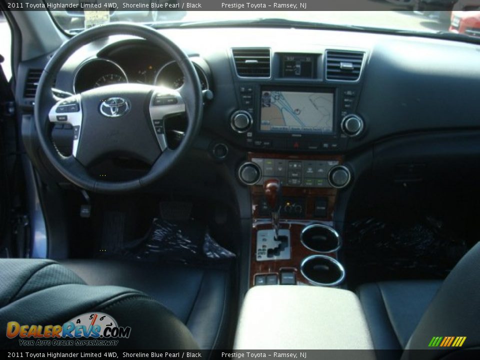 2011 Toyota Highlander Limited 4WD Shoreline Blue Pearl / Black Photo #9