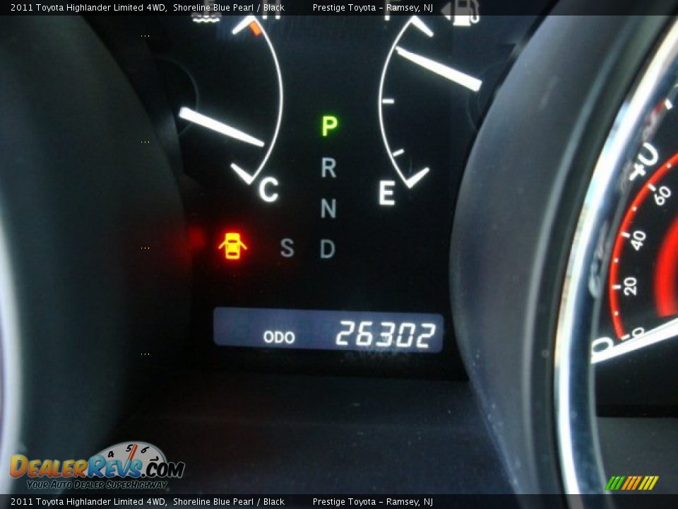 2011 Toyota Highlander Limited 4WD Shoreline Blue Pearl / Black Photo #10