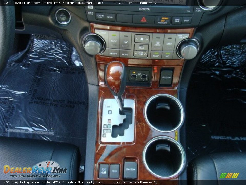 2011 Toyota Highlander Limited 4WD Shoreline Blue Pearl / Black Photo #12