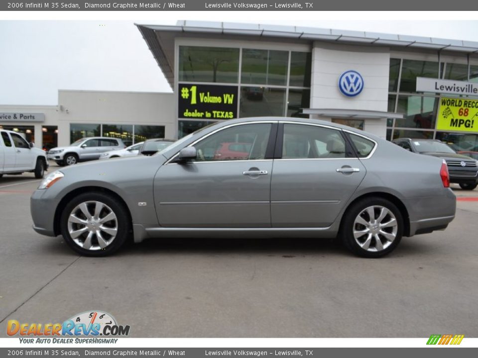 2006 Infiniti M 35 Sedan Diamond Graphite Metallic / Wheat Photo #2