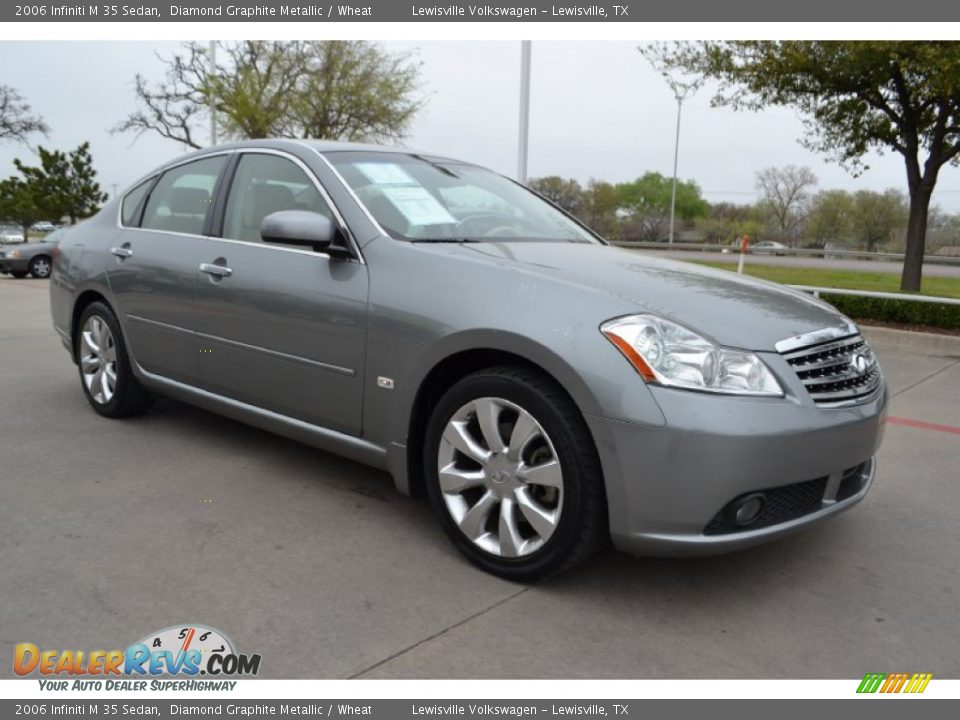 2006 Infiniti M 35 Sedan Diamond Graphite Metallic / Wheat Photo #7