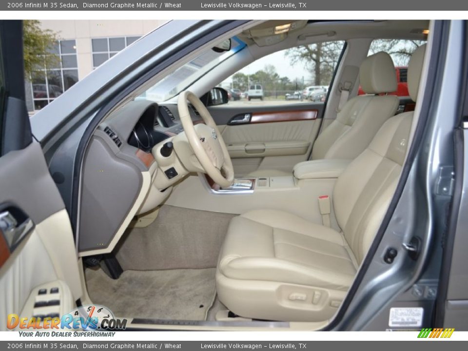 2006 Infiniti M 35 Sedan Diamond Graphite Metallic / Wheat Photo #9