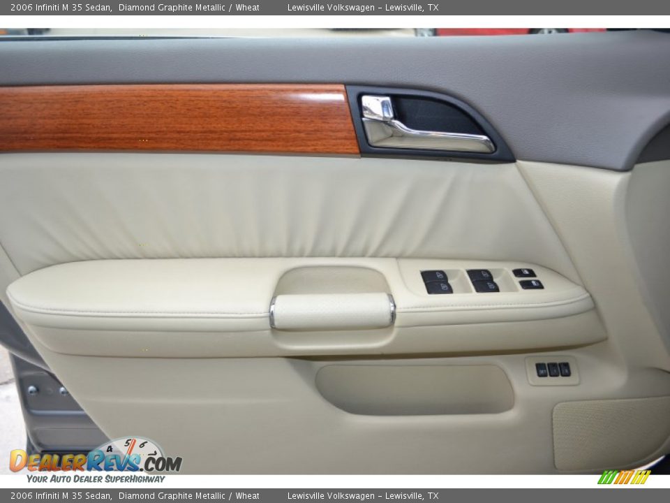 2006 Infiniti M 35 Sedan Diamond Graphite Metallic / Wheat Photo #13