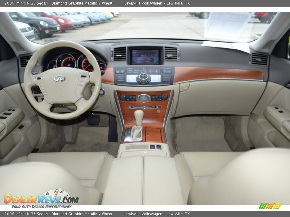 2006 Infiniti M 35 Sedan Diamond Graphite Metallic / Wheat Photo #14