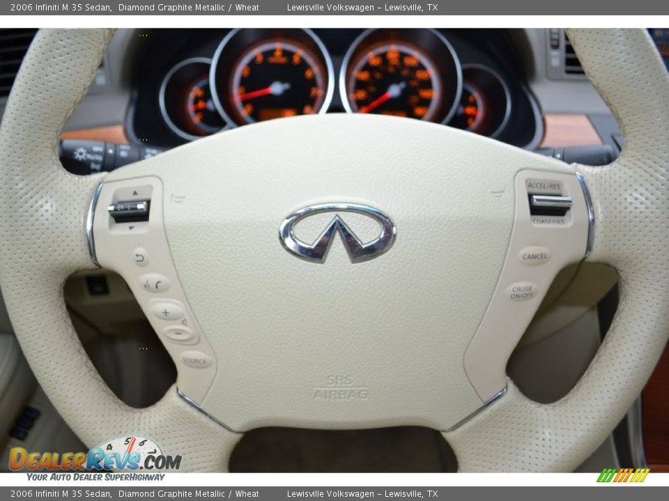 2006 Infiniti M 35 Sedan Diamond Graphite Metallic / Wheat Photo #16