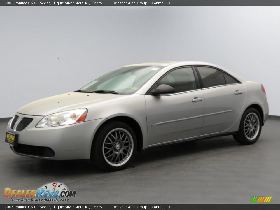 2006 Pontiac G6 GT Sedan Liquid Silver Metallic / Ebony Photo #1