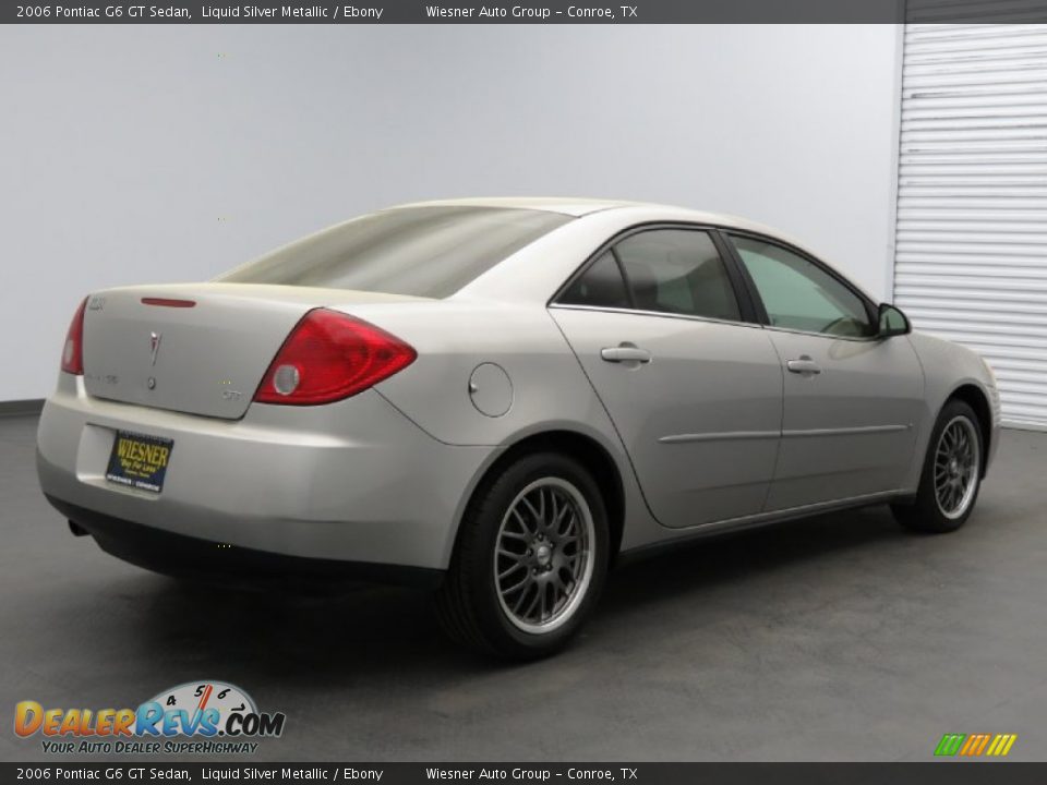 2006 Pontiac G6 GT Sedan Liquid Silver Metallic / Ebony Photo #3