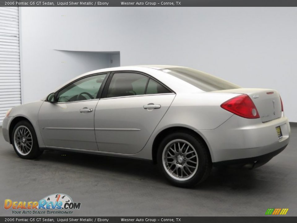 2006 Pontiac G6 GT Sedan Liquid Silver Metallic / Ebony Photo #4