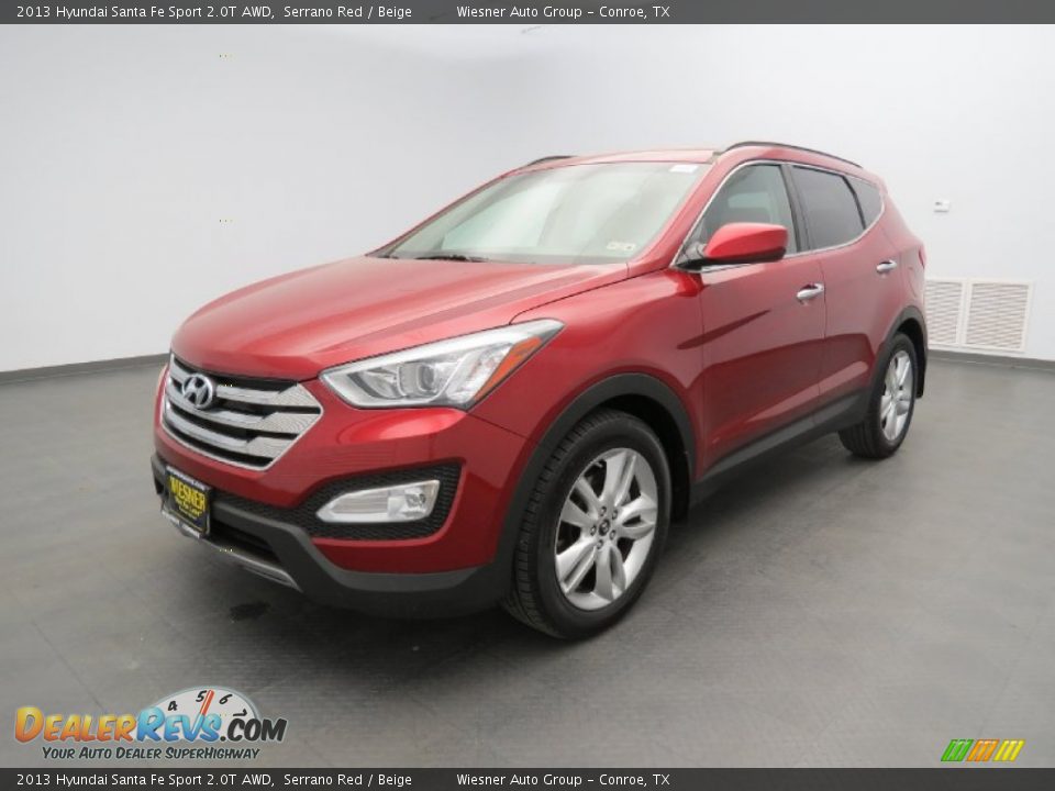 2013 Hyundai Santa Fe Sport 2.0T AWD Serrano Red / Beige Photo #1