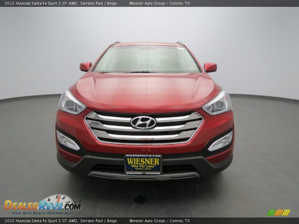 2013 Hyundai Santa Fe Sport 2.0T AWD Serrano Red / Beige Photo #2