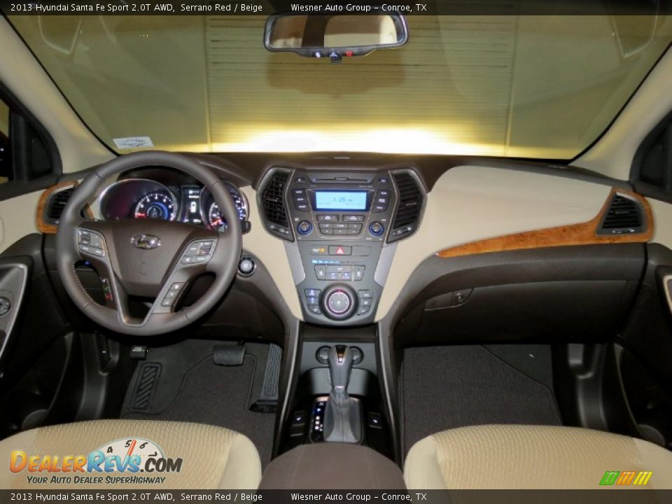 Dashboard of 2013 Hyundai Santa Fe Sport 2.0T AWD Photo #10
