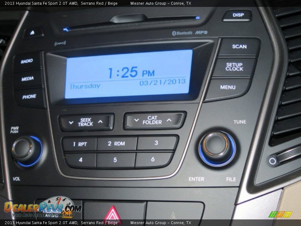 2013 Hyundai Santa Fe Sport 2.0T AWD Serrano Red / Beige Photo #11