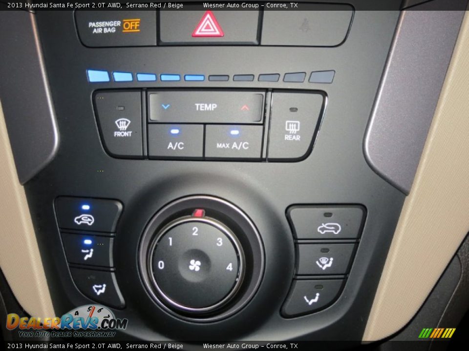 Controls of 2013 Hyundai Santa Fe Sport 2.0T AWD Photo #12