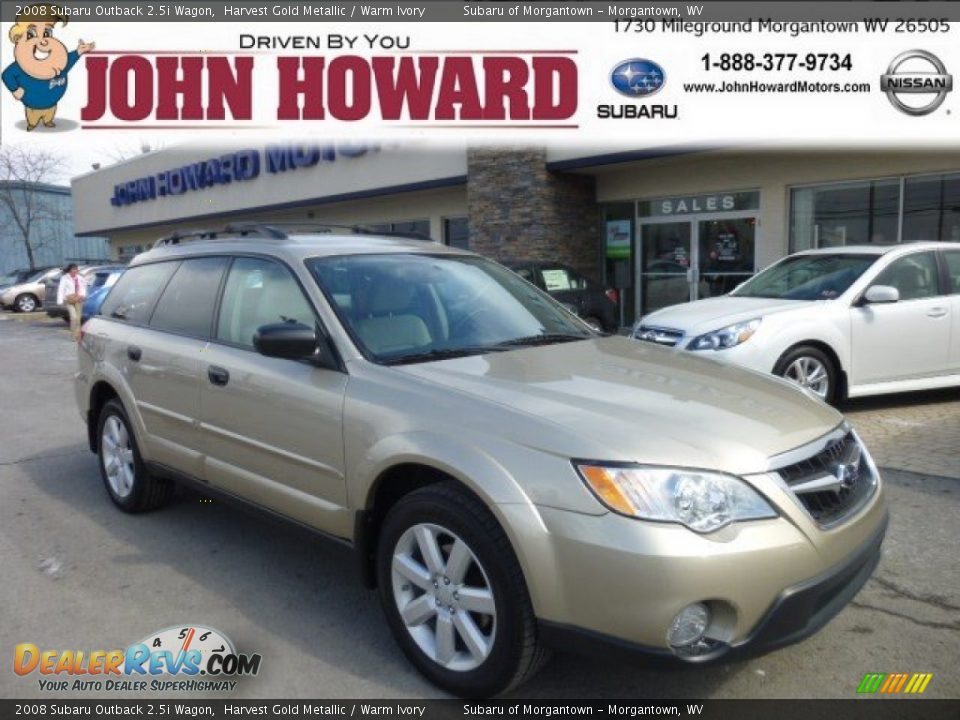 2008 Subaru Outback 2.5i Wagon Harvest Gold Metallic / Warm Ivory Photo #1