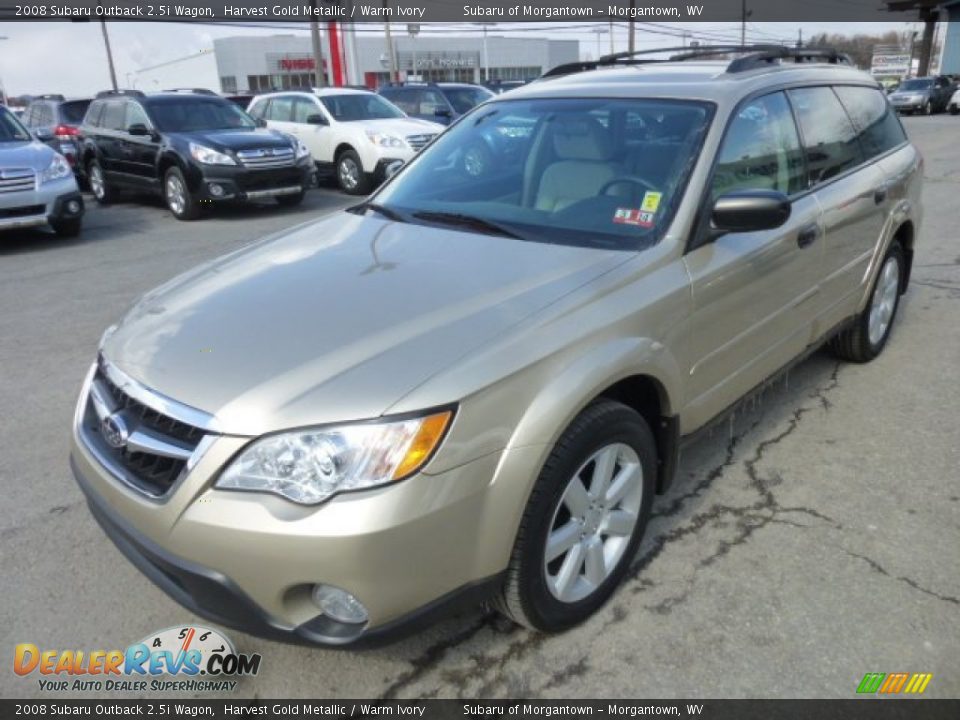 2008 Subaru Outback 2.5i Wagon Harvest Gold Metallic / Warm Ivory Photo #3