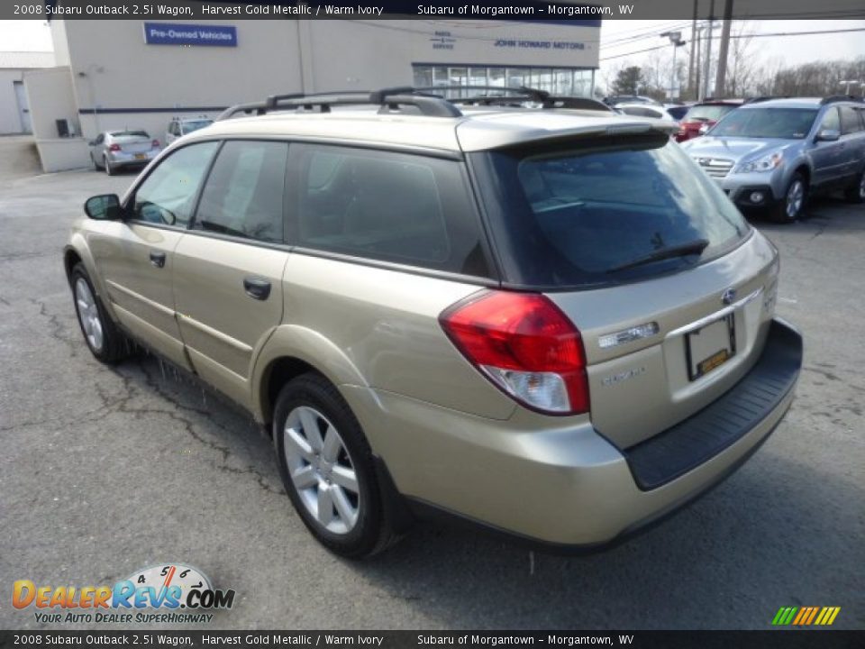 2008 Subaru Outback 2.5i Wagon Harvest Gold Metallic / Warm Ivory Photo #8