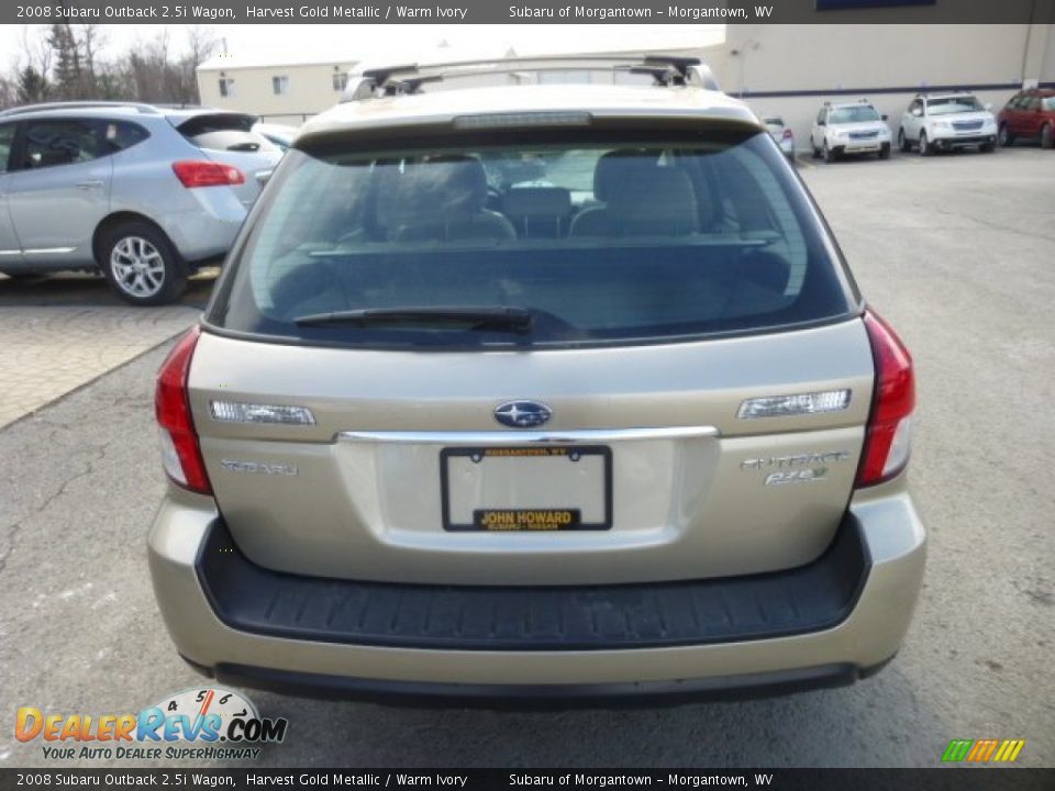 2008 Subaru Outback 2.5i Wagon Harvest Gold Metallic / Warm Ivory Photo #9