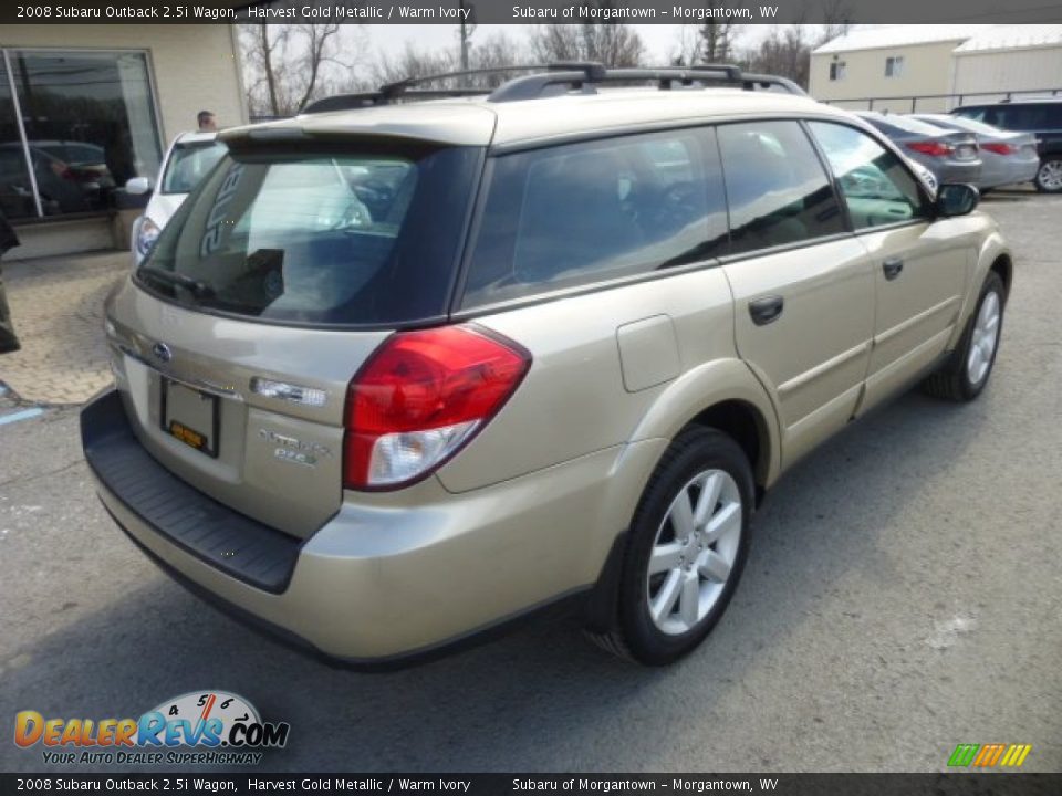 2008 Subaru Outback 2.5i Wagon Harvest Gold Metallic / Warm Ivory Photo #10