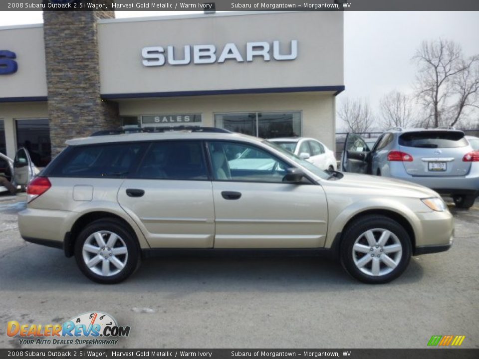 2008 Subaru Outback 2.5i Wagon Harvest Gold Metallic / Warm Ivory Photo #11