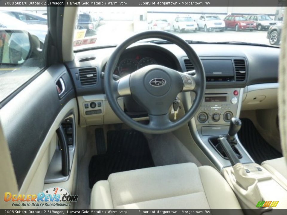 2008 Subaru Outback 2.5i Wagon Harvest Gold Metallic / Warm Ivory Photo #15