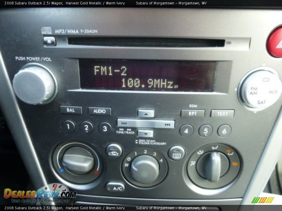 2008 Subaru Outback 2.5i Wagon Harvest Gold Metallic / Warm Ivory Photo #19