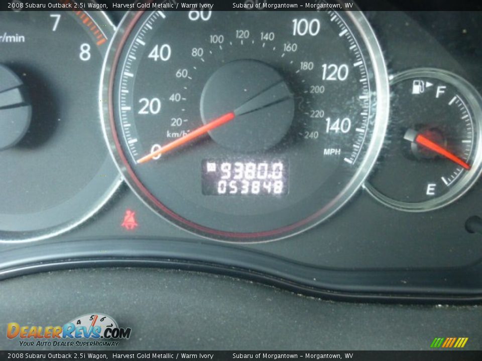 2008 Subaru Outback 2.5i Wagon Harvest Gold Metallic / Warm Ivory Photo #20