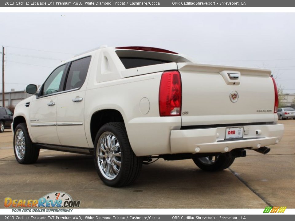 2013 Cadillac Escalade EXT Premium AWD White Diamond Tricoat / Cashmere/Cocoa Photo #3
