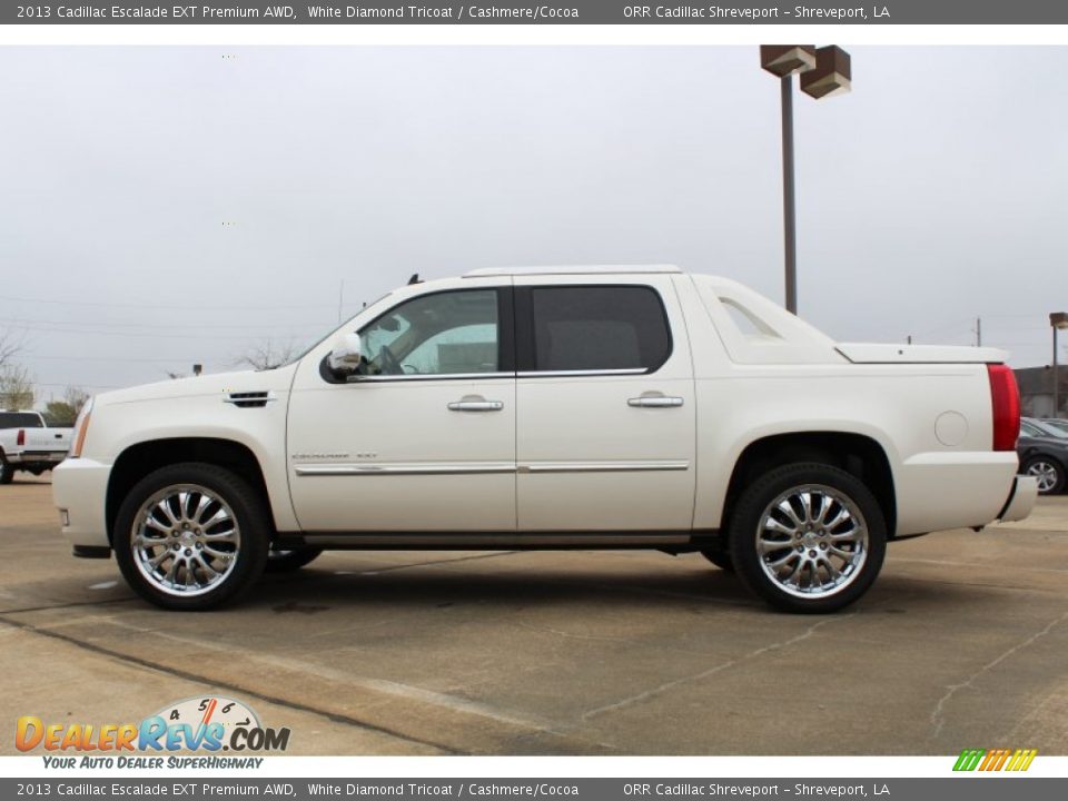 White Diamond Tricoat 2013 Cadillac Escalade EXT Premium AWD Photo #5