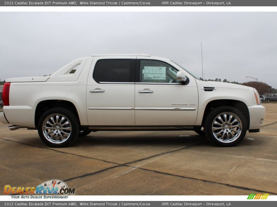 White Diamond Tricoat 2013 Cadillac Escalade EXT Premium AWD Photo #6