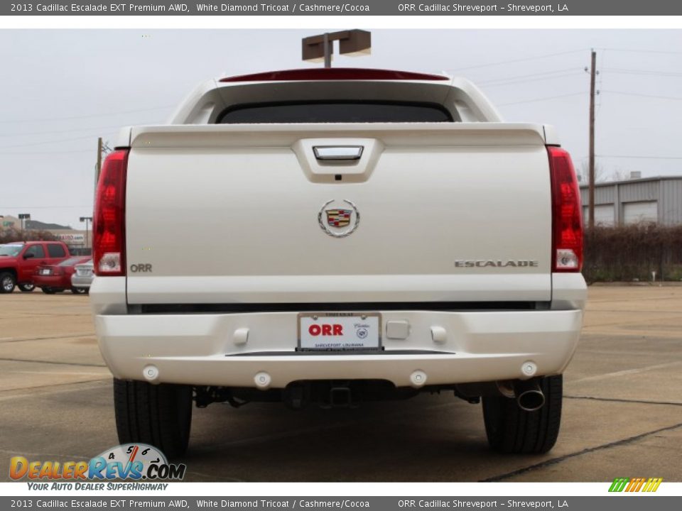 2013 Cadillac Escalade EXT Premium AWD White Diamond Tricoat / Cashmere/Cocoa Photo #8