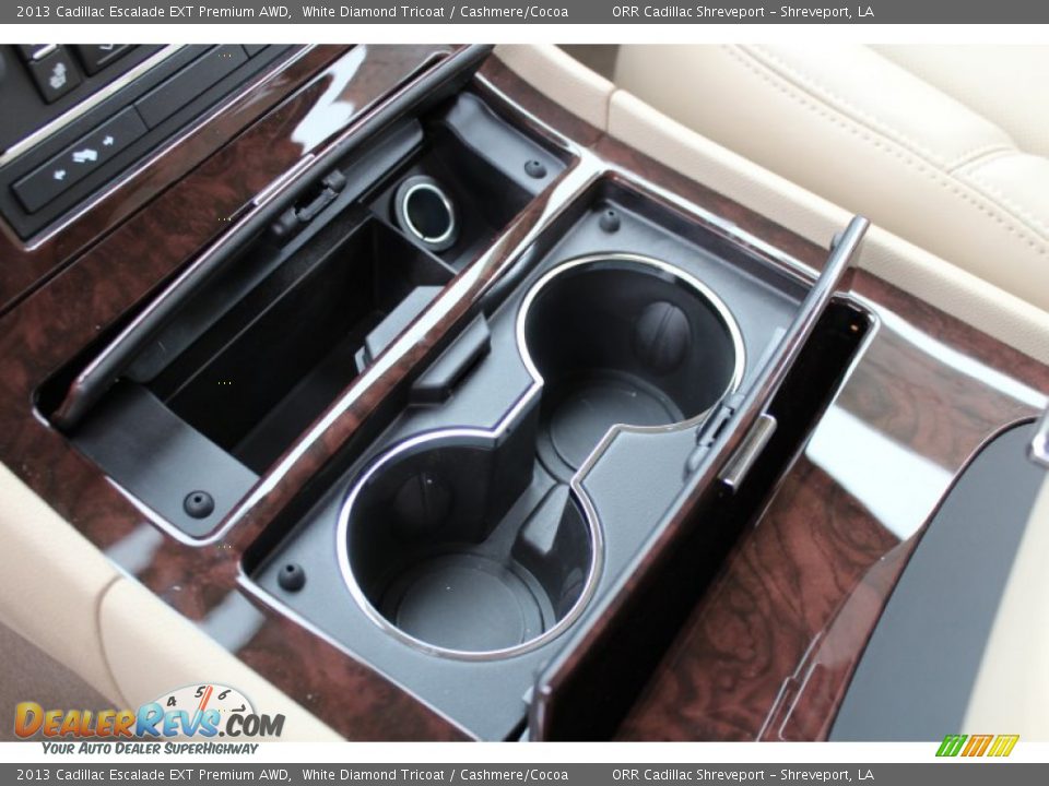2013 Cadillac Escalade EXT Premium AWD White Diamond Tricoat / Cashmere/Cocoa Photo #29