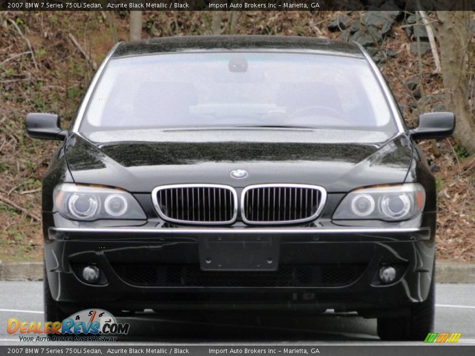 2007 BMW 7 Series 750Li Sedan Azurite Black Metallic / Black Photo #9