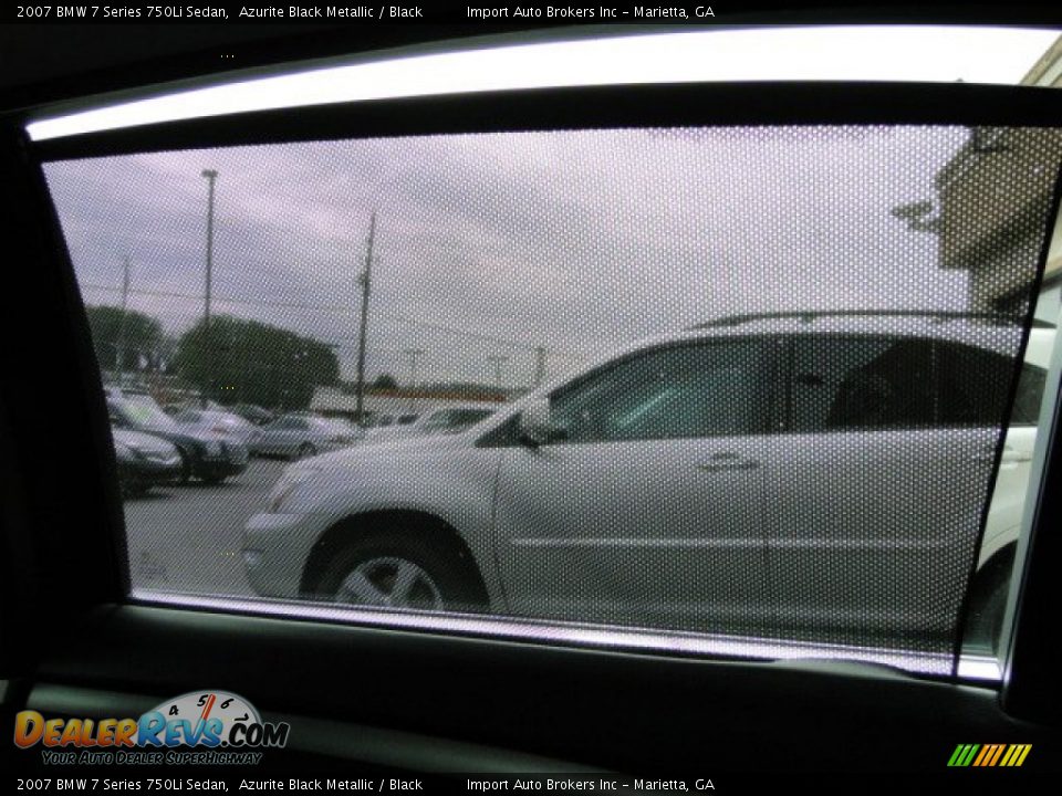 2007 BMW 7 Series 750Li Sedan Azurite Black Metallic / Black Photo #25