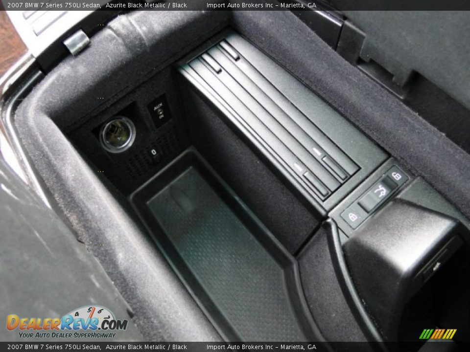 2007 BMW 7 Series 750Li Sedan Azurite Black Metallic / Black Photo #29