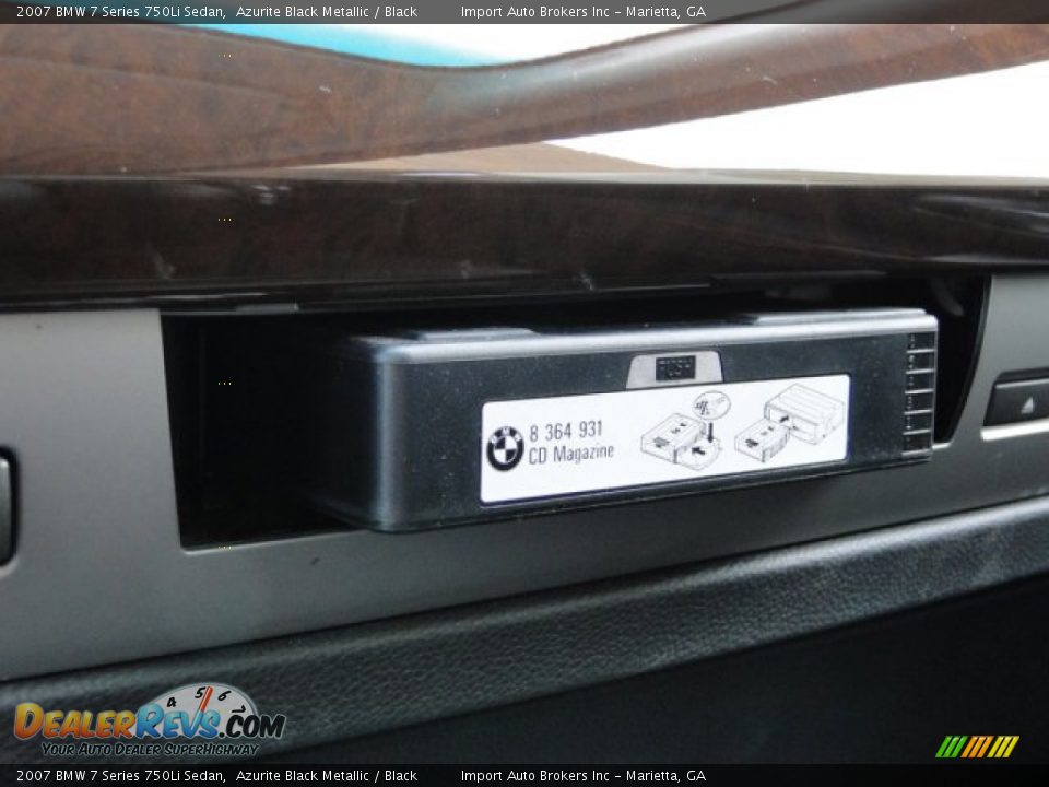2007 BMW 7 Series 750Li Sedan Azurite Black Metallic / Black Photo #30