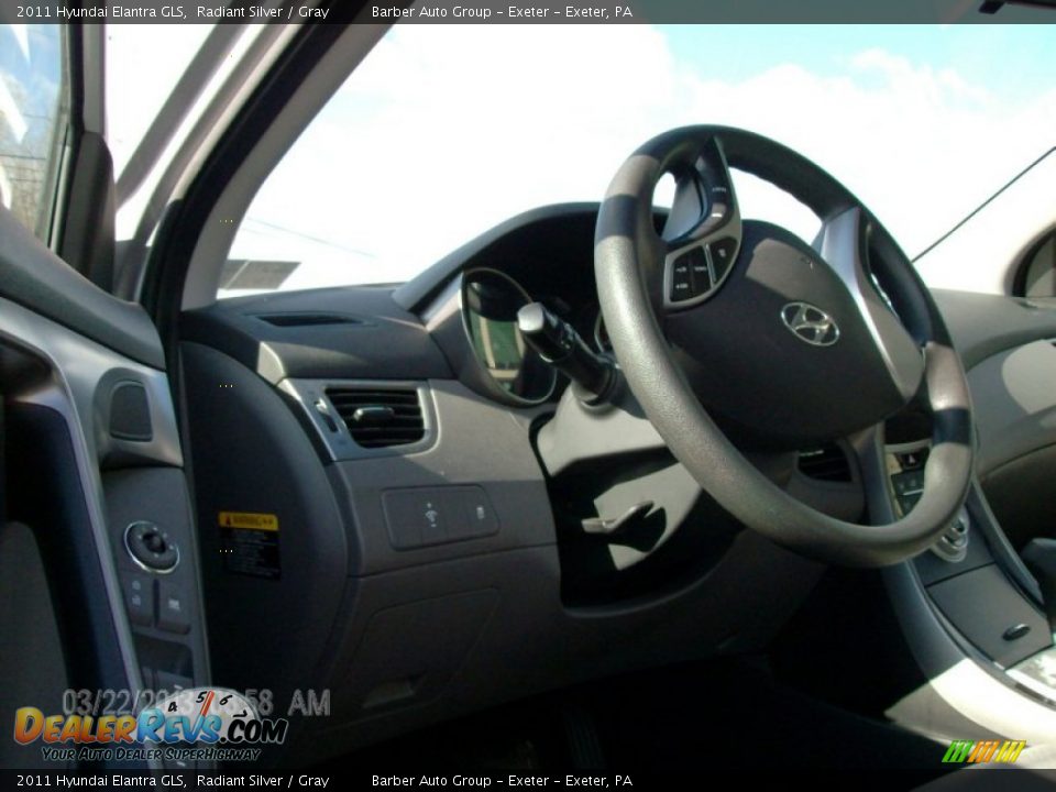 2011 Hyundai Elantra GLS Radiant Silver / Gray Photo #6