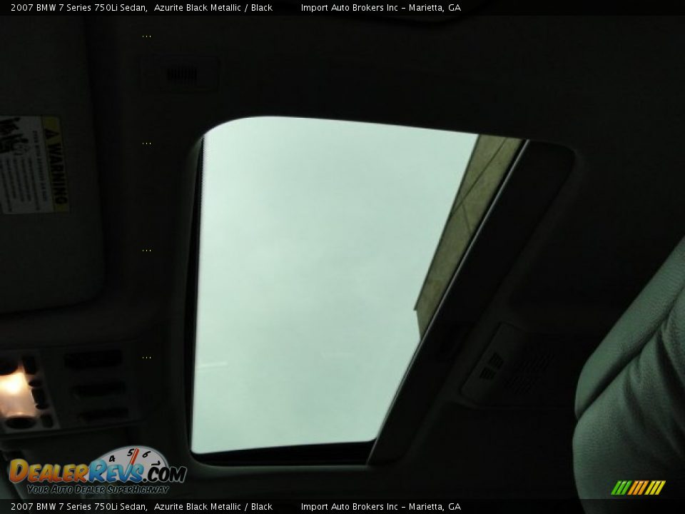 2007 BMW 7 Series 750Li Sedan Azurite Black Metallic / Black Photo #31