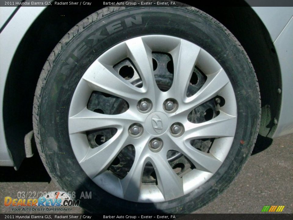 2011 Hyundai Elantra GLS Radiant Silver / Gray Photo #9