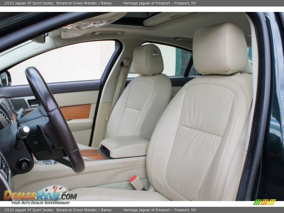 2010 Jaguar XF Sport Sedan Botanical Green Metallic / Barley Photo #20