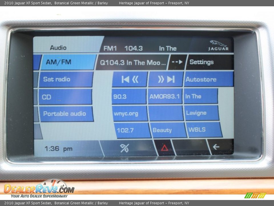 Audio System of 2010 Jaguar XF Sport Sedan Photo #23