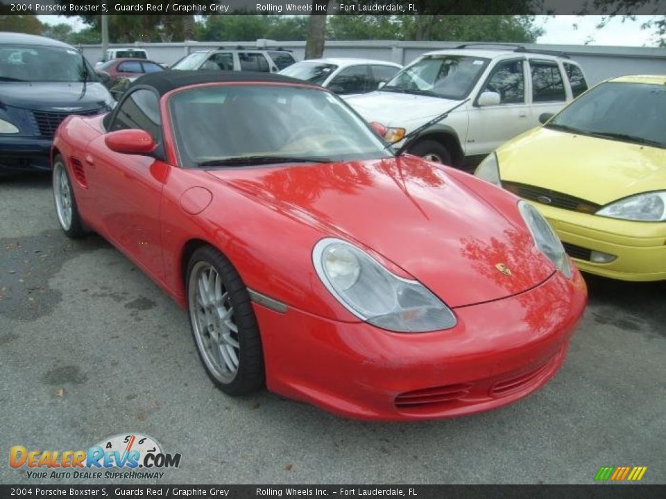 Front 3/4 View of 2004 Porsche Boxster S Photo #2