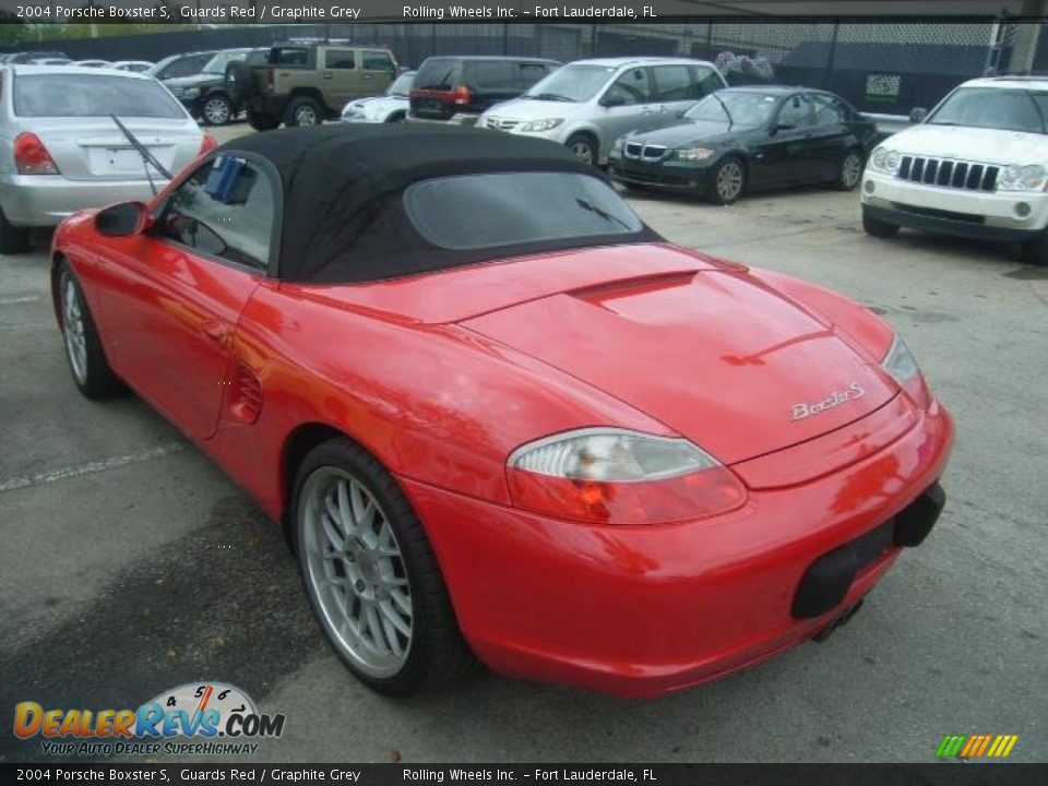2004 Porsche Boxster S Guards Red / Graphite Grey Photo #4